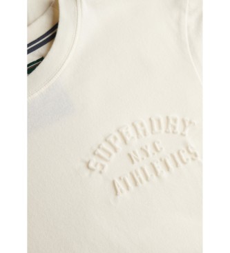 Superdry Athletic Emboss Relaxed T-shirt wit