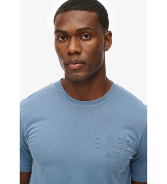 Superdry Athletic Emboss Relaxed T-shirt blue
