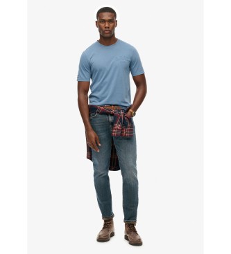 Superdry Athletic Emboss Relaxed T-shirt blue