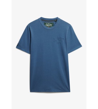 Superdry Athletic Emboss Relaxed T-shirt blue