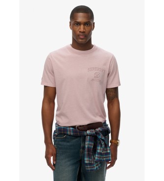 Superdry Relaxed T-shirt roze