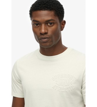 Superdry Athletic Emboss Relaxed Off-white T-shirt