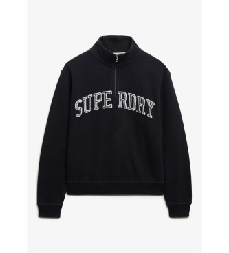 Superdry Camisola Athletic Ess Applique Half Zip azul-marinho