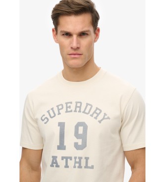 Superdry Atletisch Essential T-shirt gebroken wit