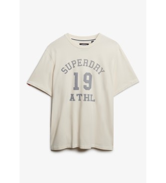 Superdry Atletisch Essential T-shirt gebroken wit