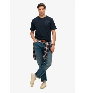 Superdry T-shirt Athletic Essential azul-marinho