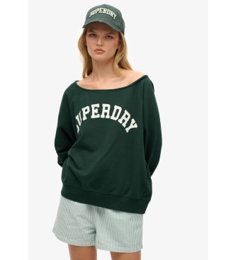 Superdry Sweatshirt Athletic Essential Bardot grn