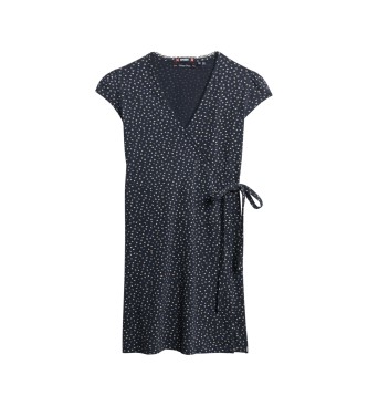 Superdry Vestido Wrap marino