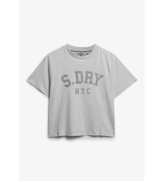 Superdry T-shirt Athletic Essentials cinzenta