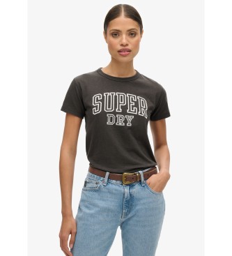 Superdry T-shirt Athletic Graphic Fitted preta
