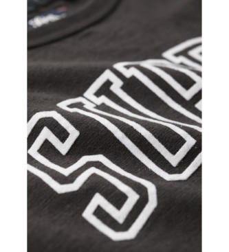 Superdry T-shirt Athletic Graphic Fitted preta