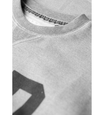 Superdry Athletic Essentials grey crew neck loose fit sweatshirt