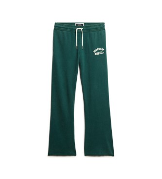 Superdry Pantaln Jogger acampanados Athletic Essentials verde