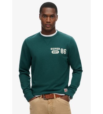 Superdry Bedrucktes Sweatshirt Athletic grn