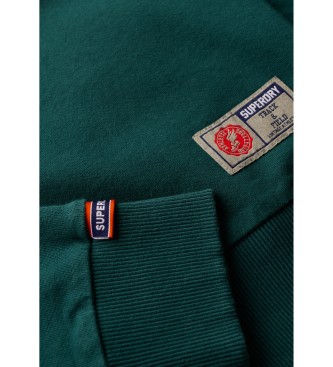 Superdry Felpa stampata Athletic verde