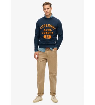 Superdry Bedrukt sweatshirt Athletic marine