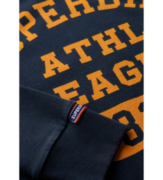 Superdry Felpa stampata Navy Athletic