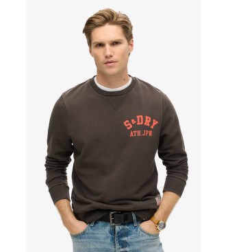 Superdry Printed sweatshirt Athletic black