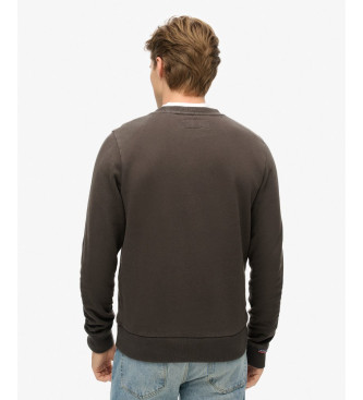 Superdry Sweatshirt med tryk Athletic black