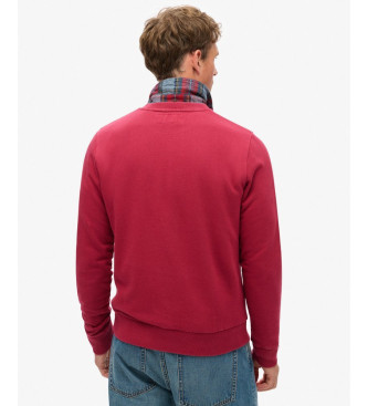 Superdry Bedrucktes Sweatshirt Athletic burgundy