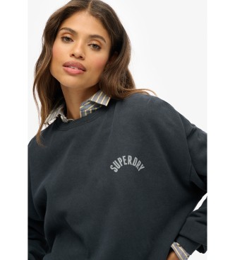Superdry Camisola de malha estampada e descontrada Athletic azul-marinho