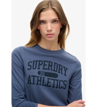 Superdry Athletic Essentials Ringer Fitted T-Shirt blue