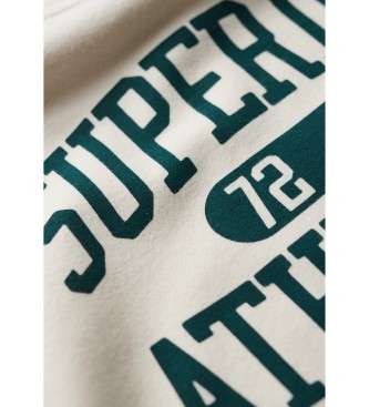 Superdry T-shirt bege com cintura ajustada Athletic Essentials Ringer