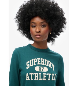 Superdry Athletic Essentials majica Ringer Fitted T-Shirt Green