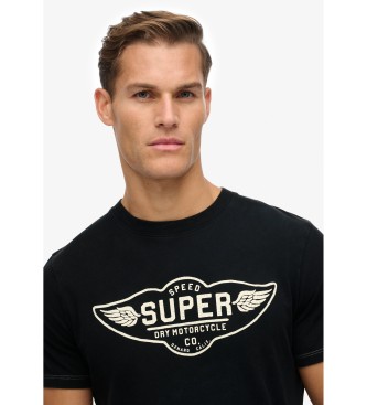 Superdry Auto Logo Relaxed T-shirt zwart