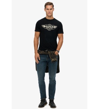 Superdry Auto Logo Relaxed T-shirt zwart