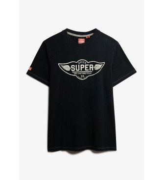 Superdry Auto Logo Relaxed T-shirt zwart