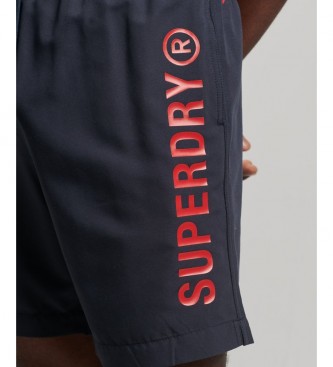 Superdry Core Sport swimming costume navy