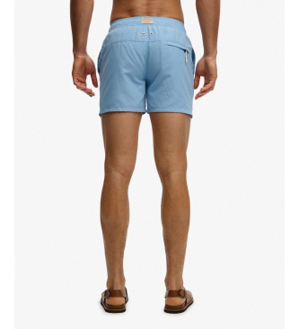 Superdry Embroidered Logo 15 blue swimsuit