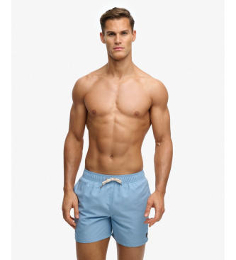 Superdry Embroidered Logo 15 blue swimsuit