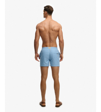 Superdry Embroidered Logo 15 blue swimsuit
