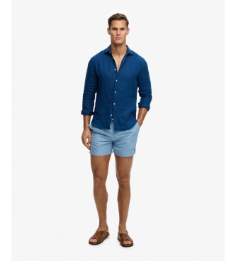 Superdry Embroidered Logo 15 blue swimsuit