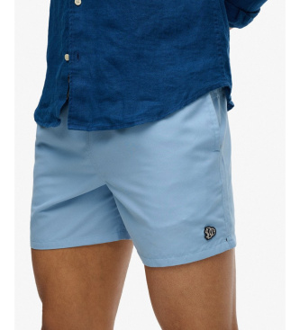 Superdry Embroidered Logo 15 blue swimsuit