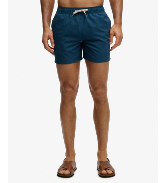 Superdry Embroidered Logo 15 navy swimming costume