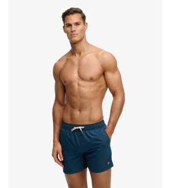 Superdry Embroidered Logo 15 navy swimming costume