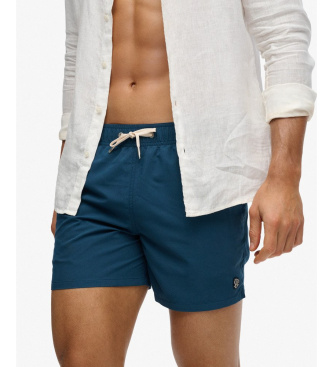 Superdry Embroidered Logo 15 navy swimming costume