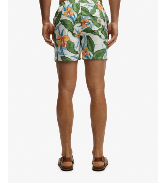 Superdry Maillot de bain vert imprim� hawa�en 16