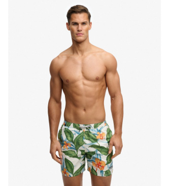 Superdry Maillot de bain vert imprim� hawa�en 16