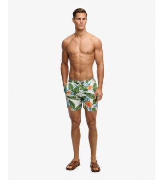 Superdry Maillot de bain vert imprim� hawa�en 16