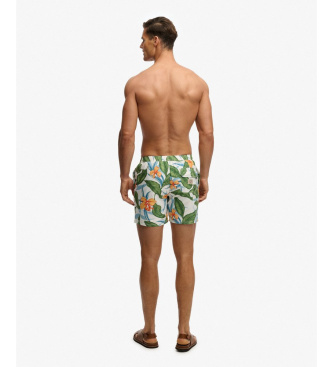 Superdry Maillot de bain vert imprim� hawa�en 16