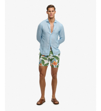 Superdry Maillot de bain vert imprim� hawa�en 16