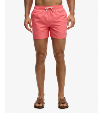 Superdry Embroidered Logo 15 coral swimming costume