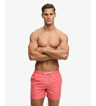 Superdry Embroidered Logo 15 coral swimming costume