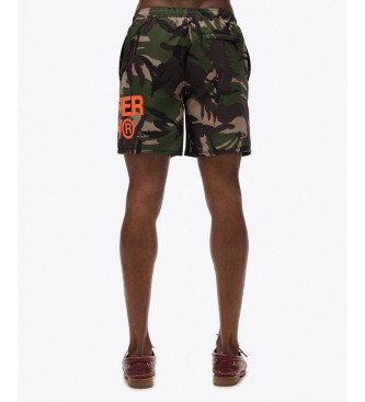 Superdry Fato de banho com logtipo de camuflagem