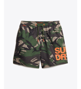 Superdry Fato de banho com logtipo de camuflagem