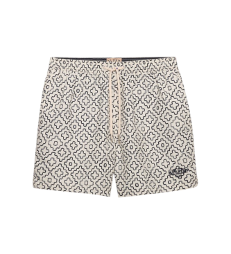 Superdry Premium Printed 15 baddr�kt off-white